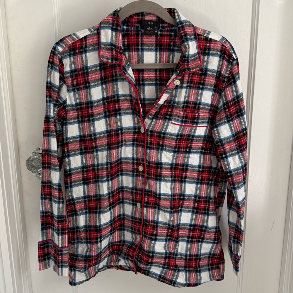 J.Crew Red and Blue Plaid Pajama Set